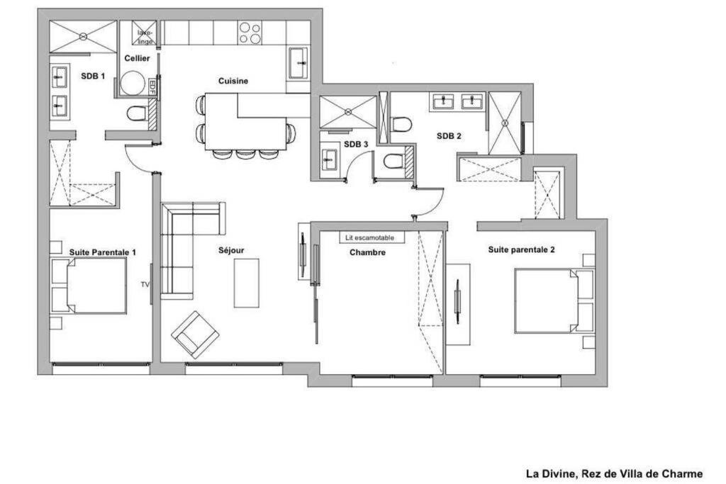 Rez De Villa De Charme-Piscine-3 Chambres 6 Pers Saint-Raphaël Eksteriør bilde